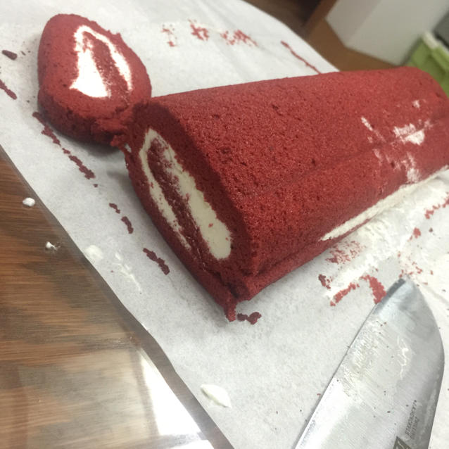 红丝绒蛋糕卷