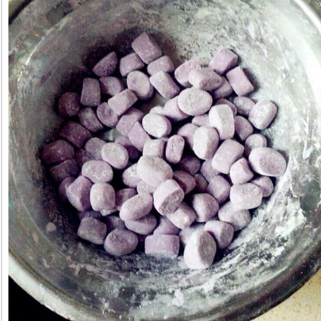 紫薯芋圆的做法