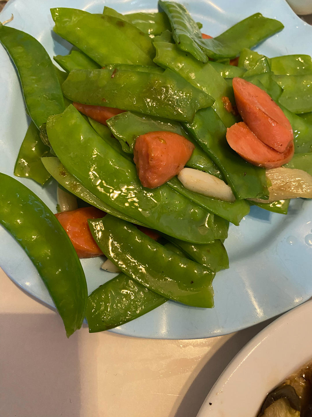 荷兰豆炒火腿肠|我偷偷想你的时候，你才是我的