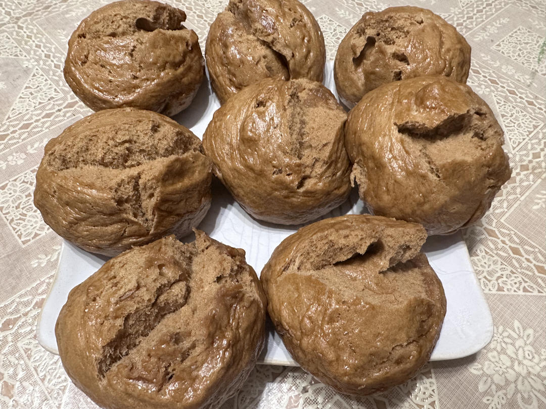 红糖自然开花馒头❗️按步骤来必定成功(ง•̀_•́)ง想偷懒不行哦