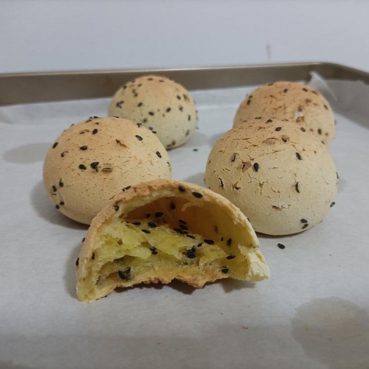 拿老公换糖吃99做的恐龙蛋麻薯面包球92次次空心超好吃