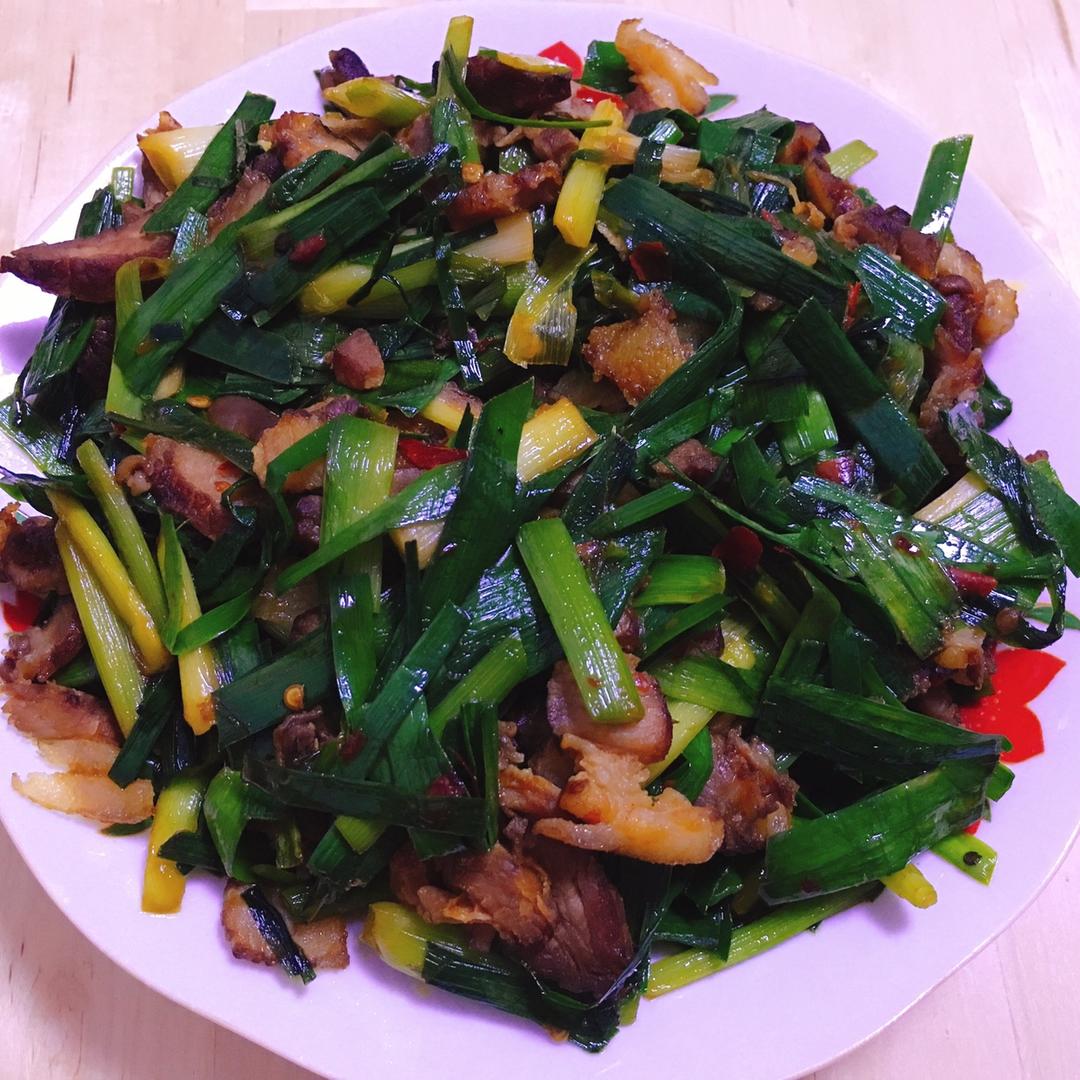 蒜苗炒腊肉