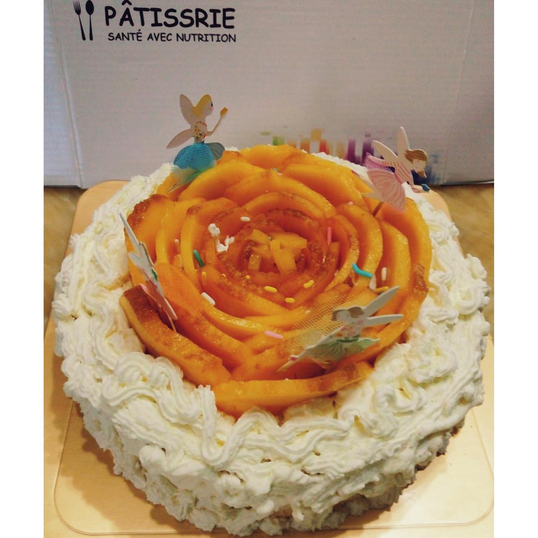 八寸戚风蛋糕（生日蛋糕坯）附六寸配单