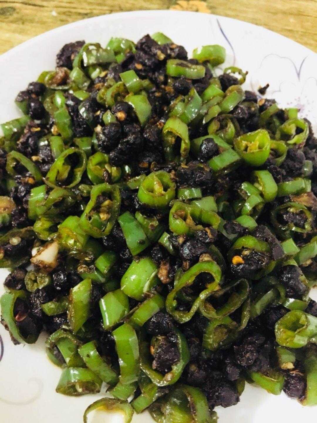 青椒炒豆豉