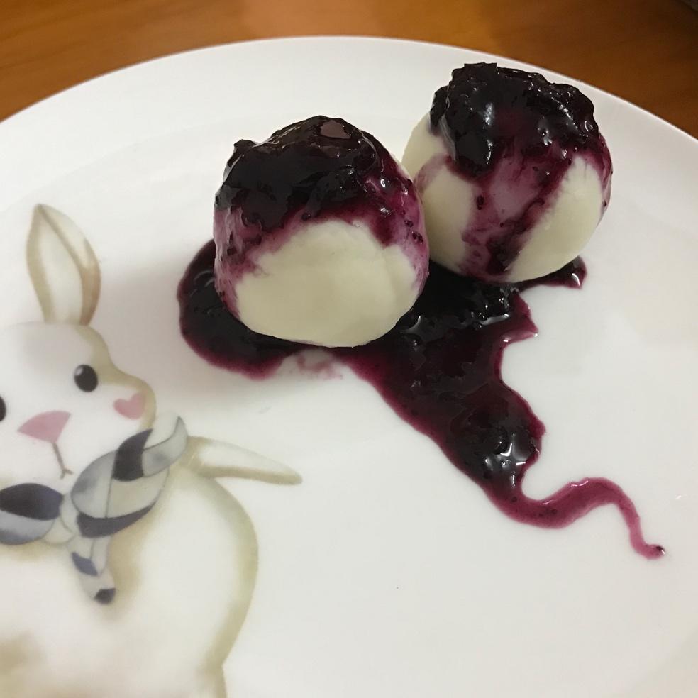 蓝莓山药泥