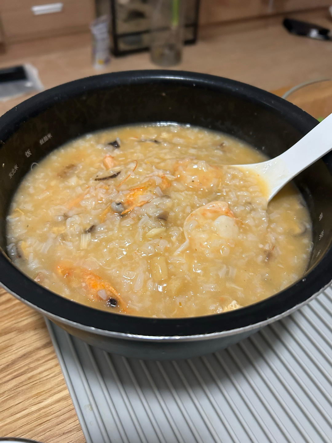 干贝虾粥