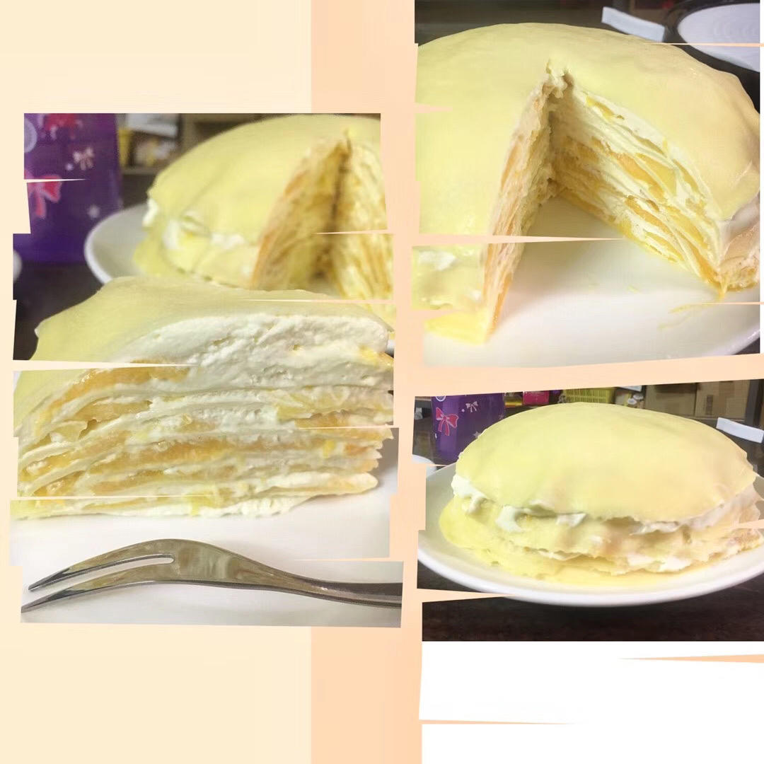 零基础做芒果千层蛋糕（8寸）