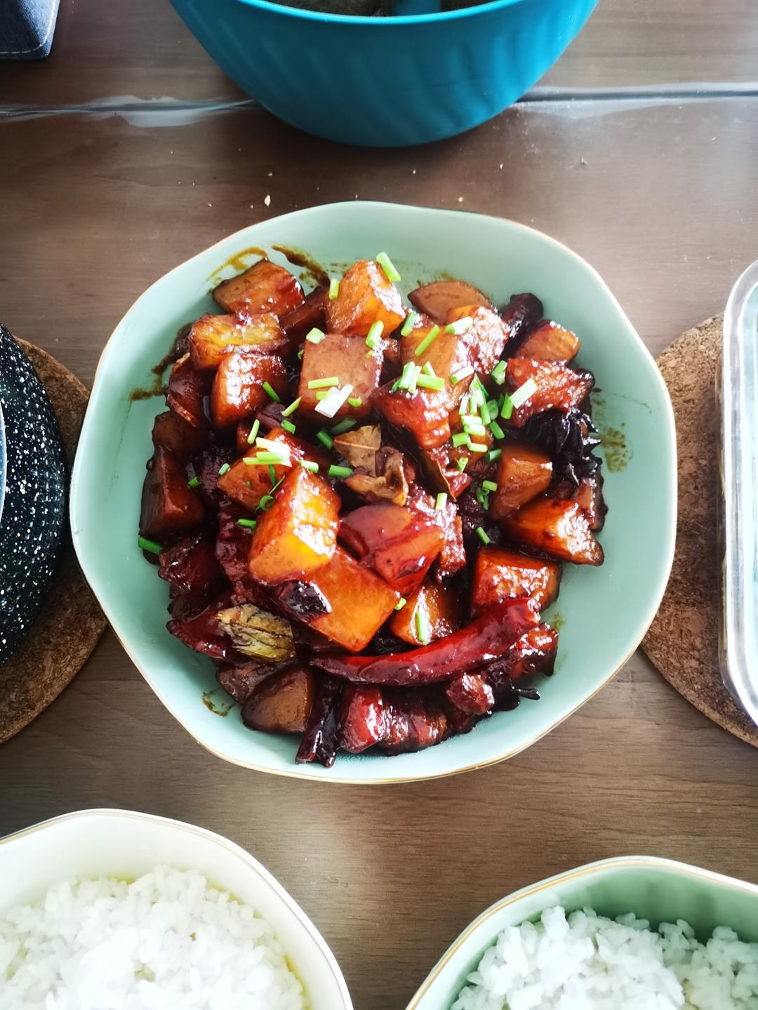 红烧肉炖土豆（丝毫不腻）