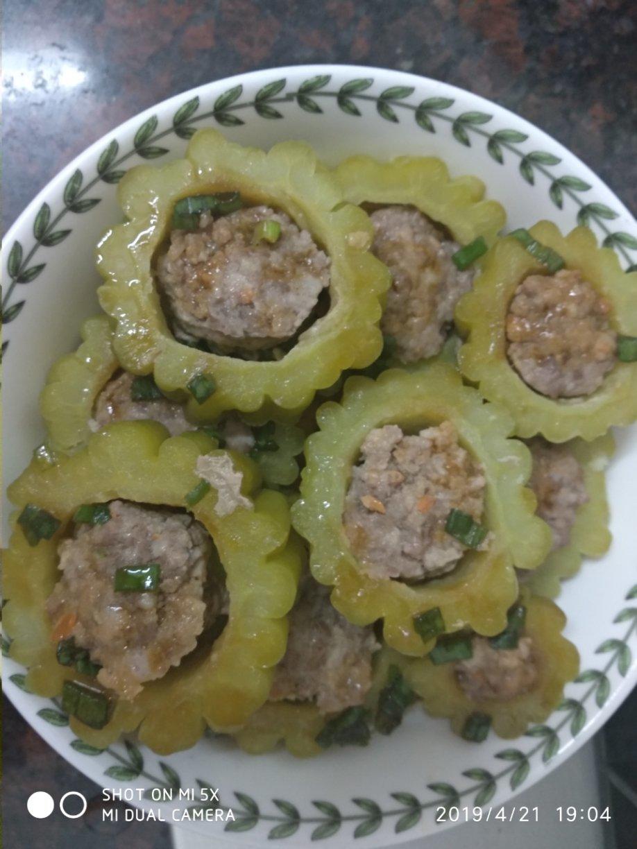 苦瓜蒸肉末～