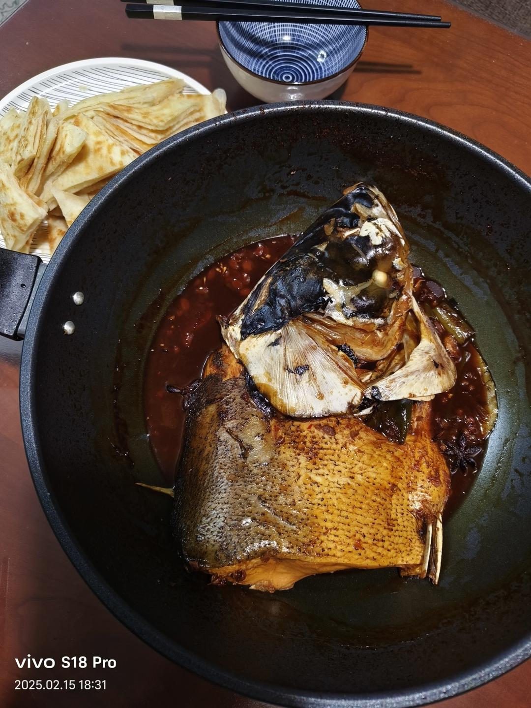 鱼头泡饼 炖鱼头（家庭版旺顺阁）