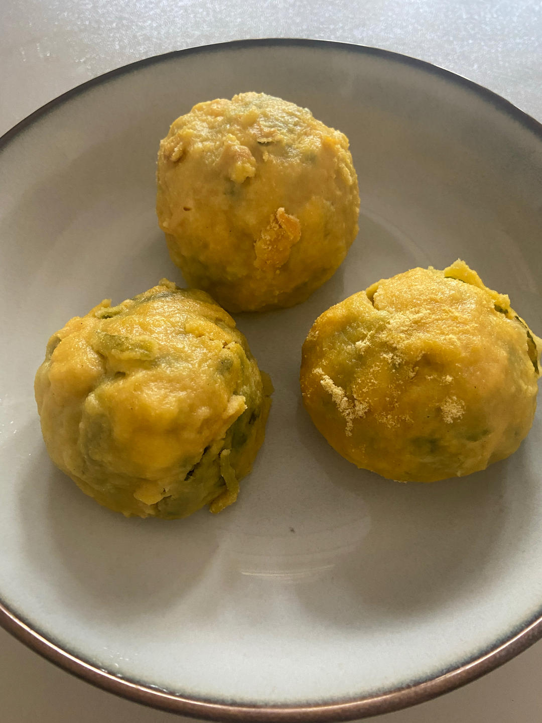 （减脂）玉米面菜团子