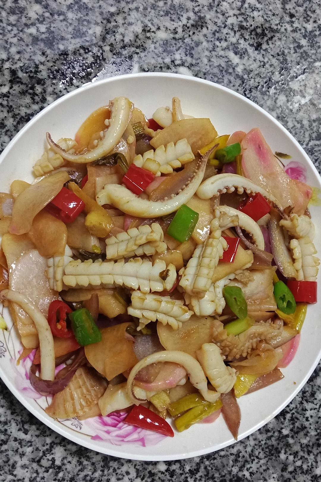 cnh1做的爆炒鱿鱼