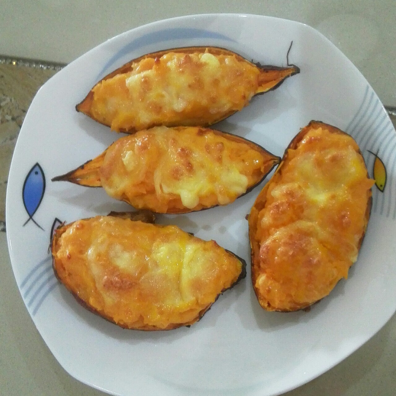 芝士奶油焗红薯