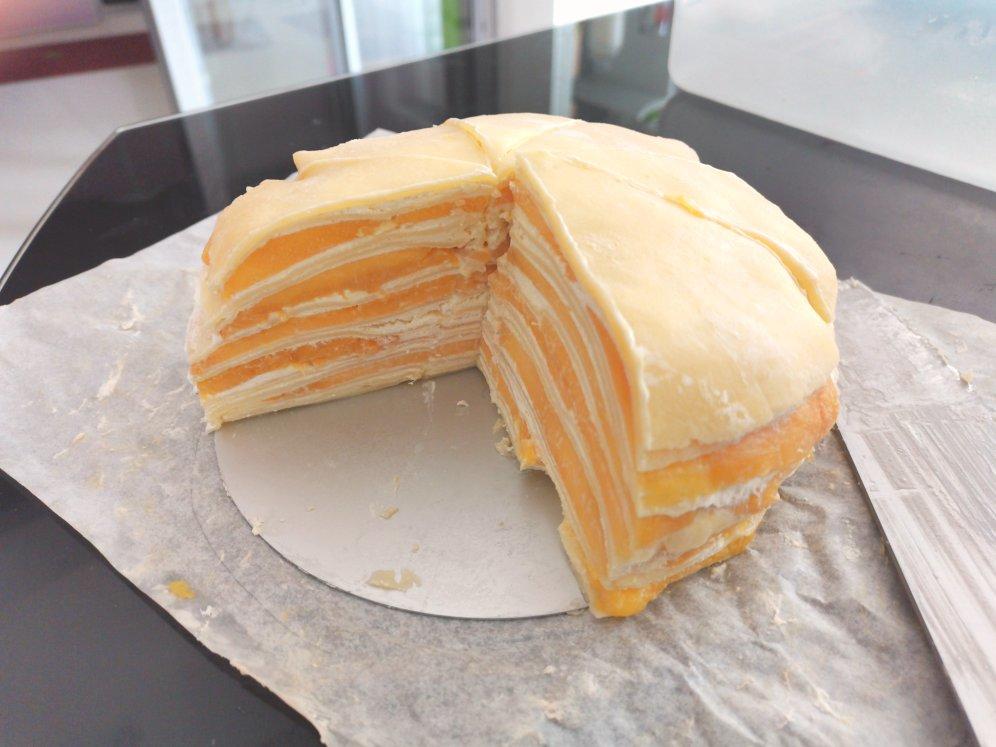 芒果千层蛋糕，100%成功告别煎皮无能