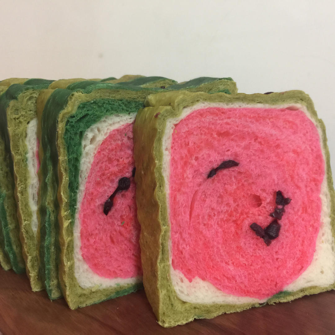 西瓜吐司(中种北海道吐司)