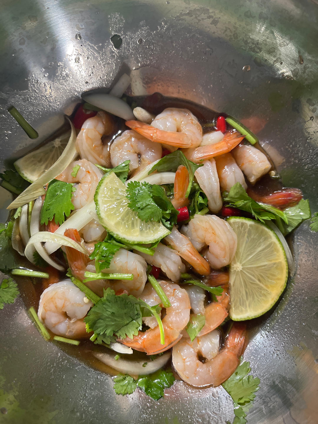 泰式酸辣柠檬虾 低脂开胃夏天必备