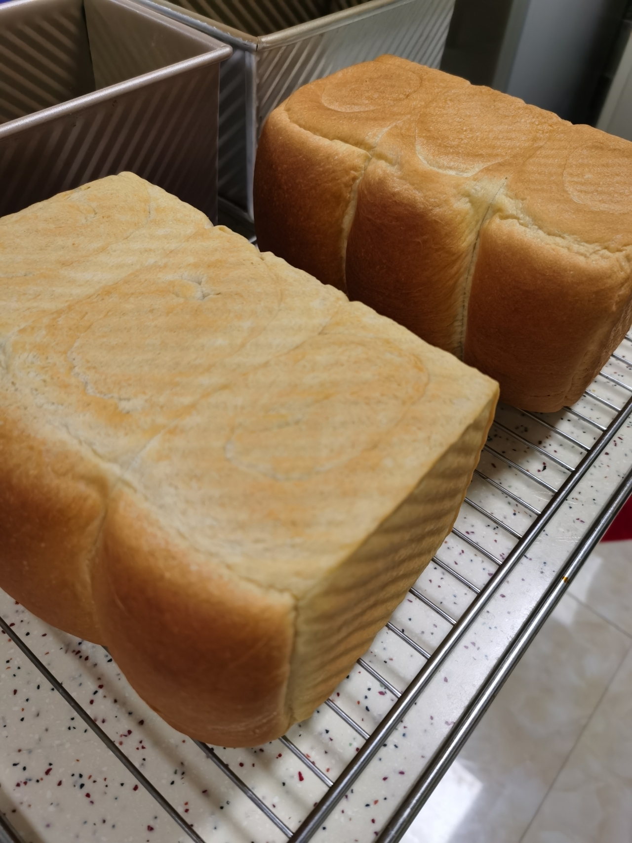 中筋面粉做的细腻绵软三明治白面包