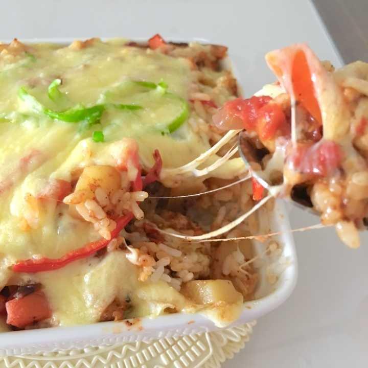 番茄鸡肉浓情焗饭【两人份】