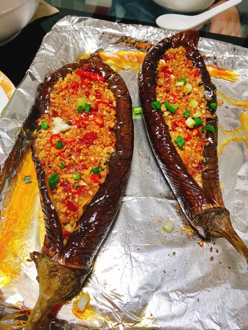 violet007做的肉末烤茄子烤箱烧烤