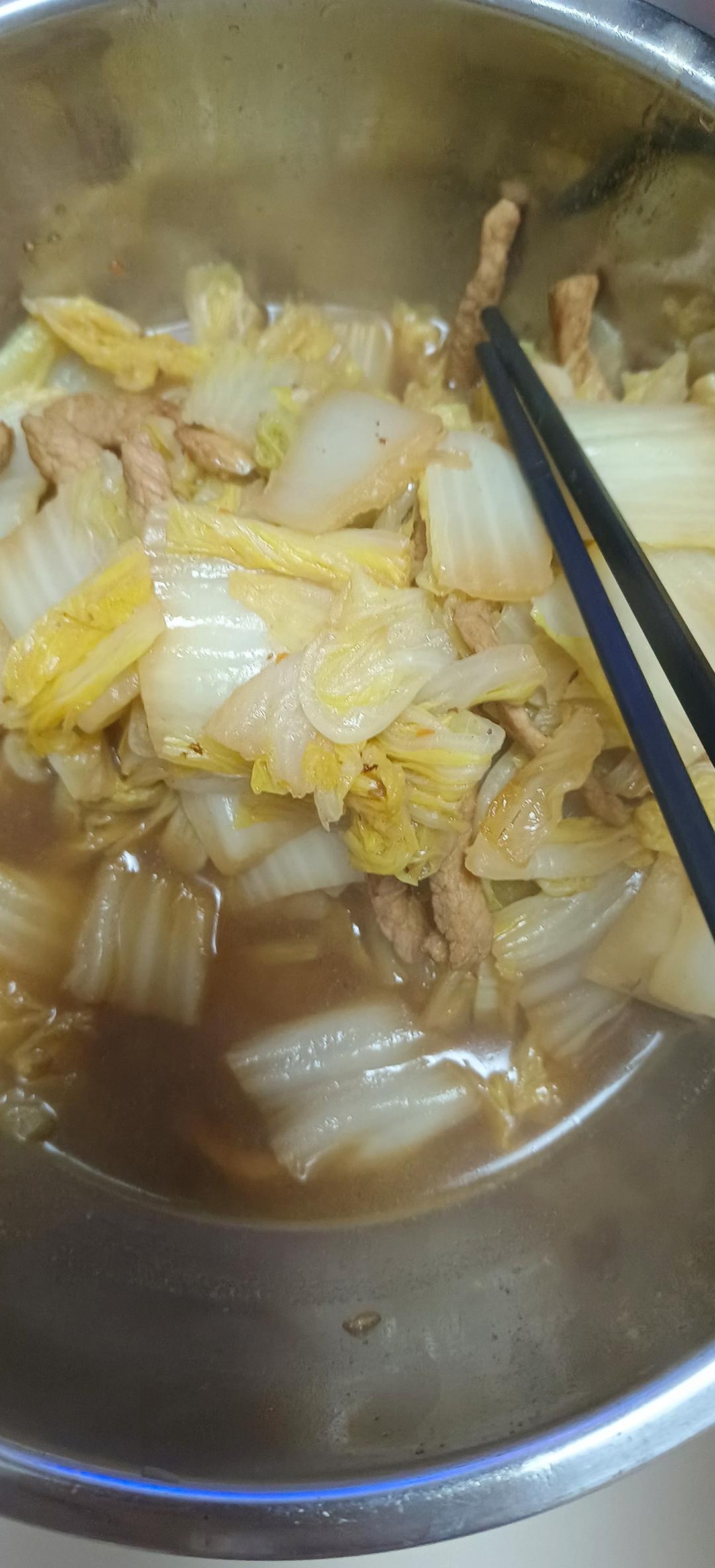 白菜炒肉