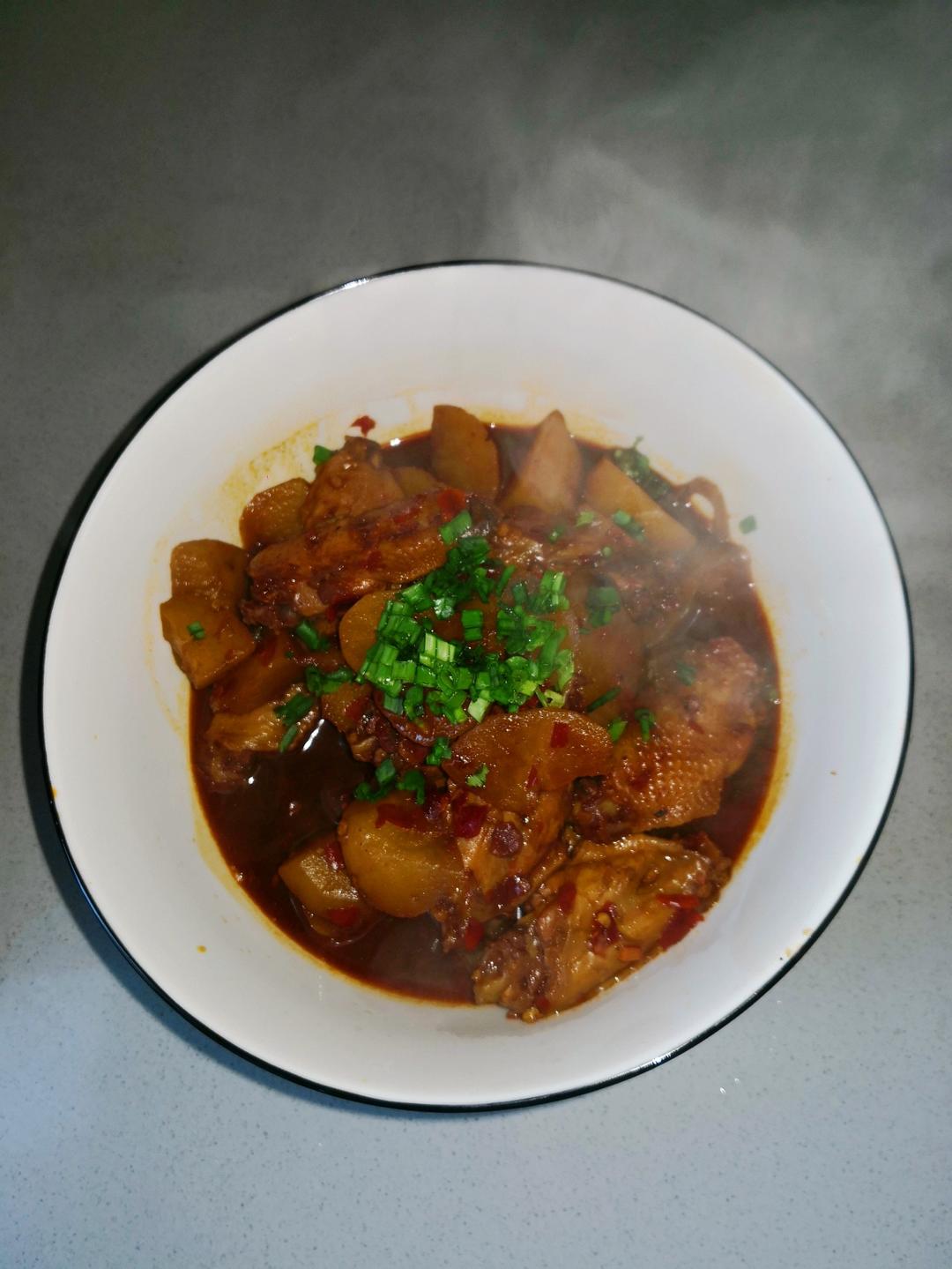 红烧鸡翅焖土豆