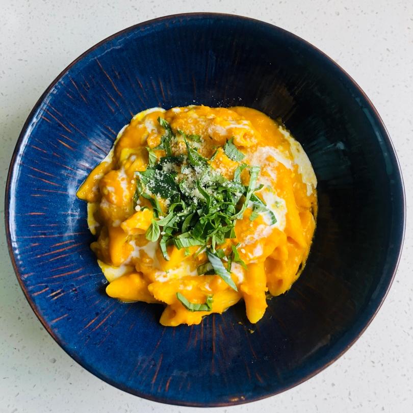 香浓南瓜罗勒意面