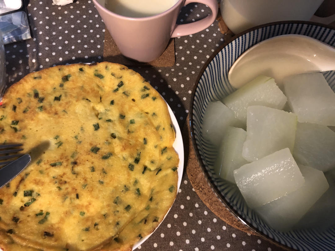 营养丰富别浪费的香葱豆渣饼