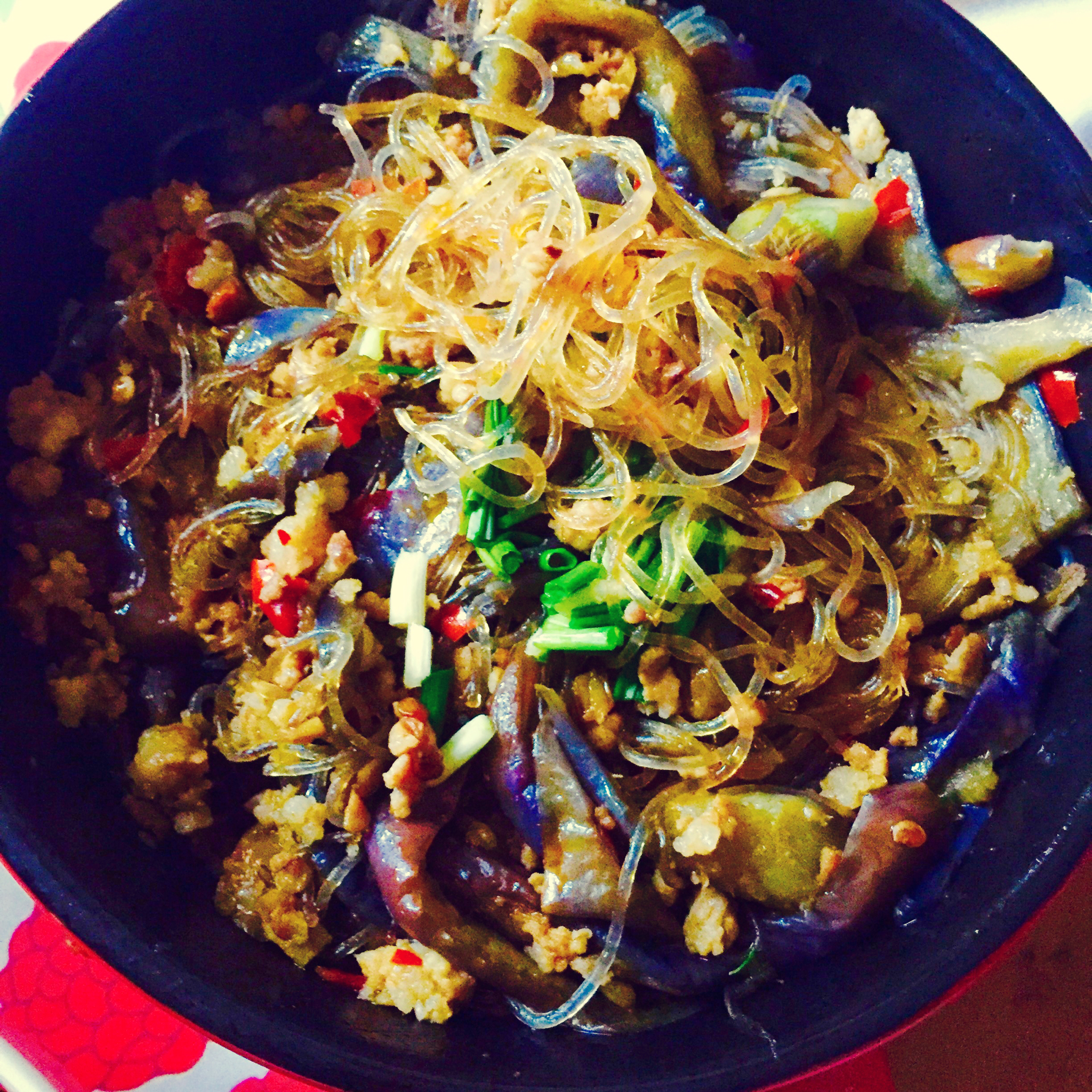 肉末茄子粉丝煲