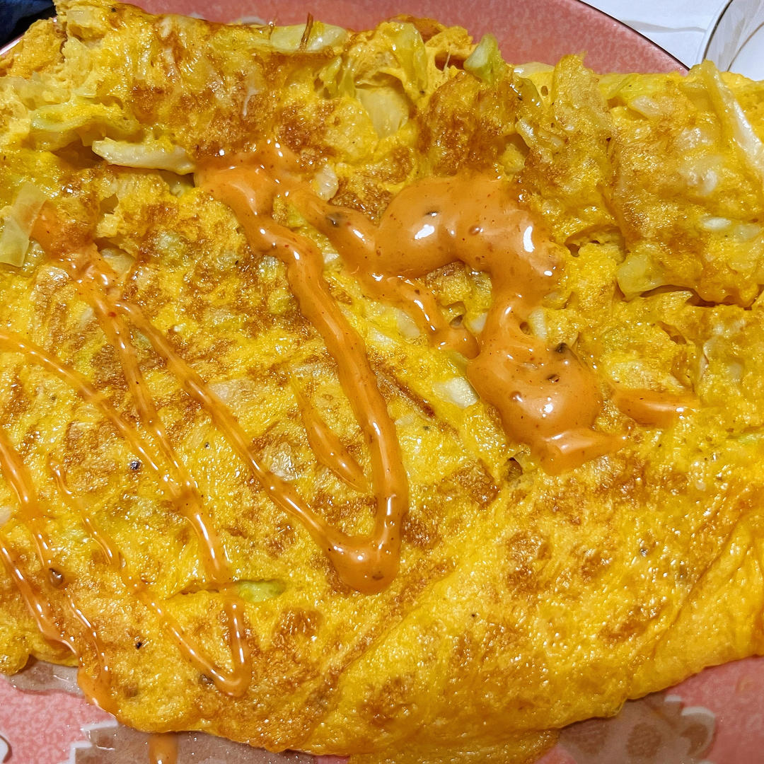 包菜蛋饼也太好吃了吧！！！吃撑才153大卡