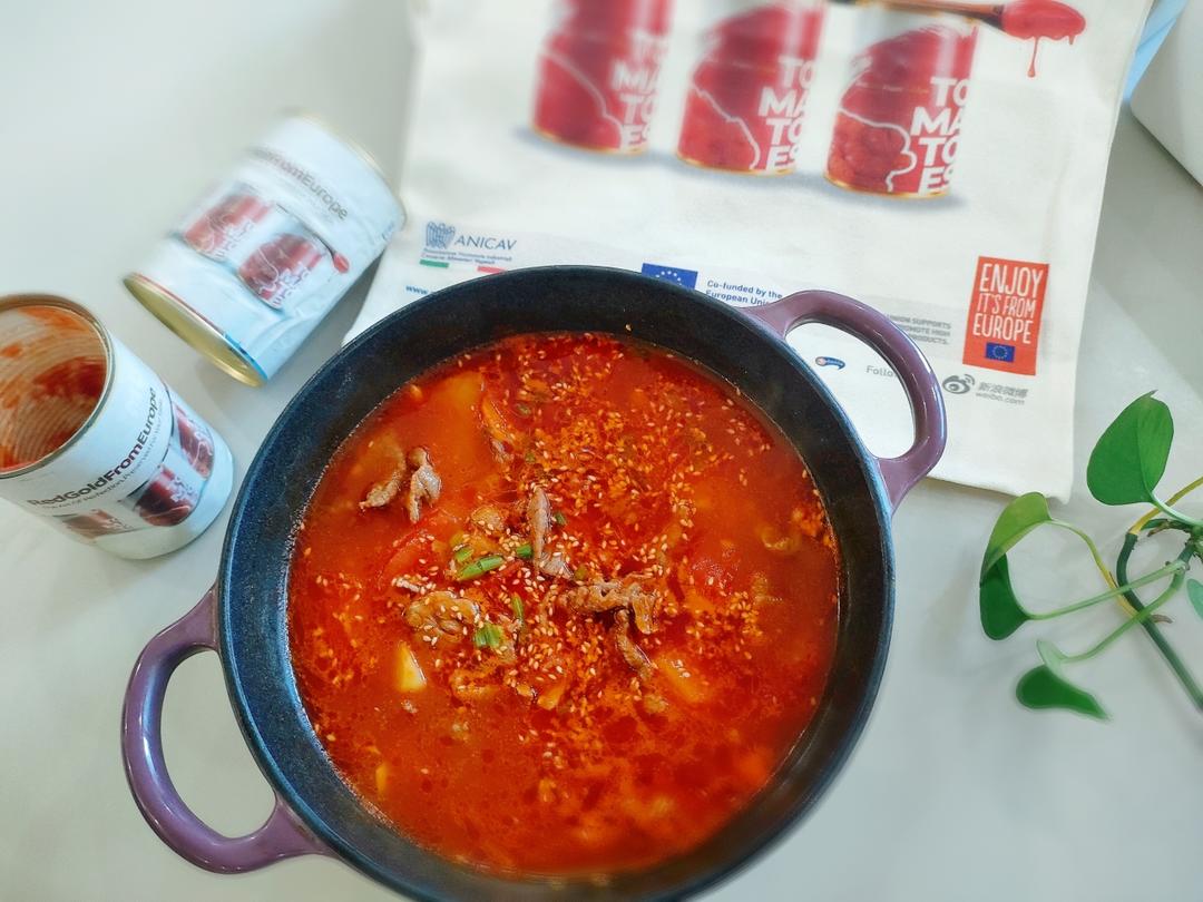 番茄土豆肥牛煲