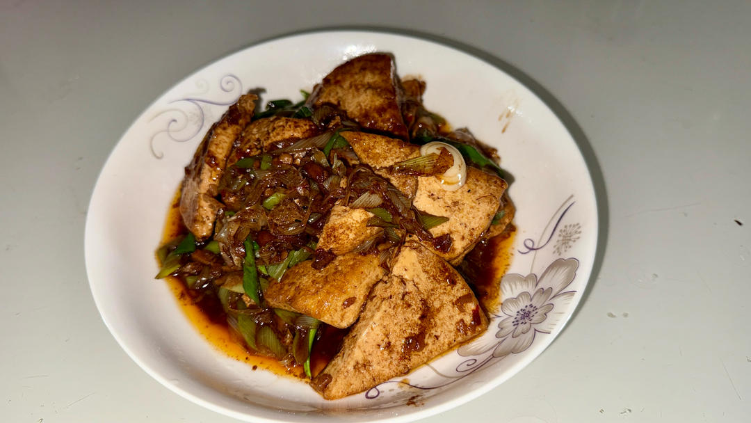 葱烧豆腐的做法