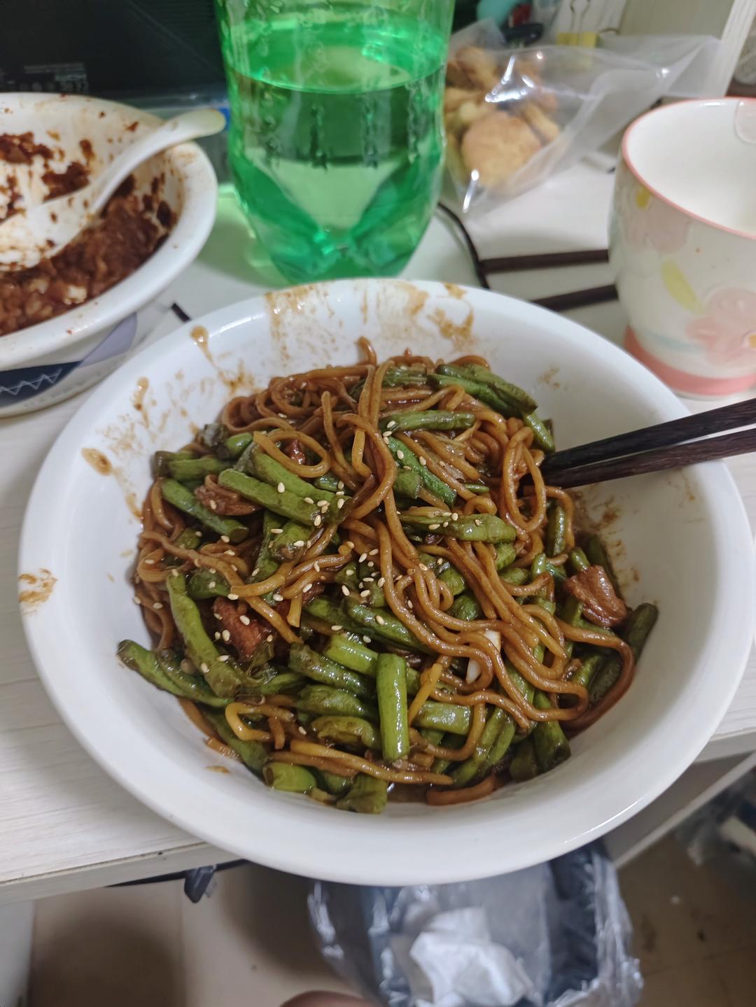 地道老北京扁豆焖面 豆角焖面 太好吃小心吃撑哦