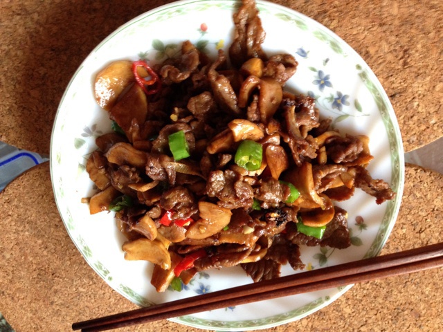 杏鲍菇炒牛肉