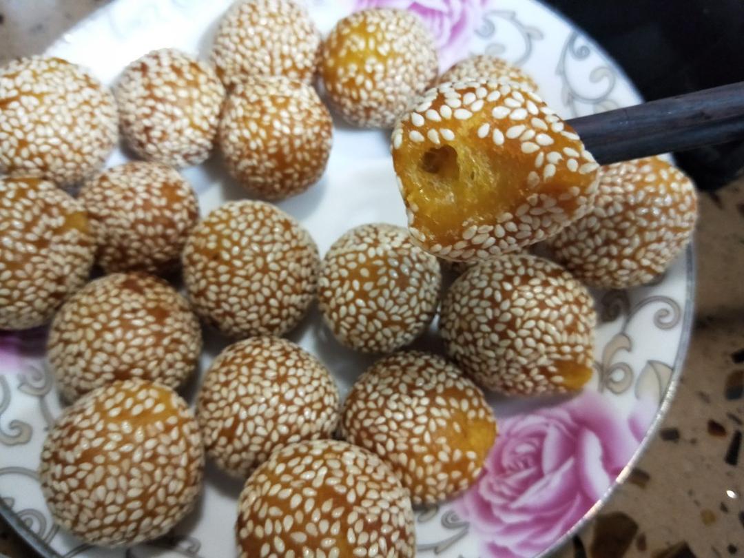 “南瓜芝麻球”聚餐必做小点心