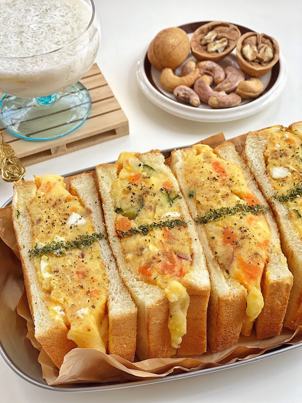 健康早餐🥣 | 日式土豆泥沙拉三明治🥪的做法