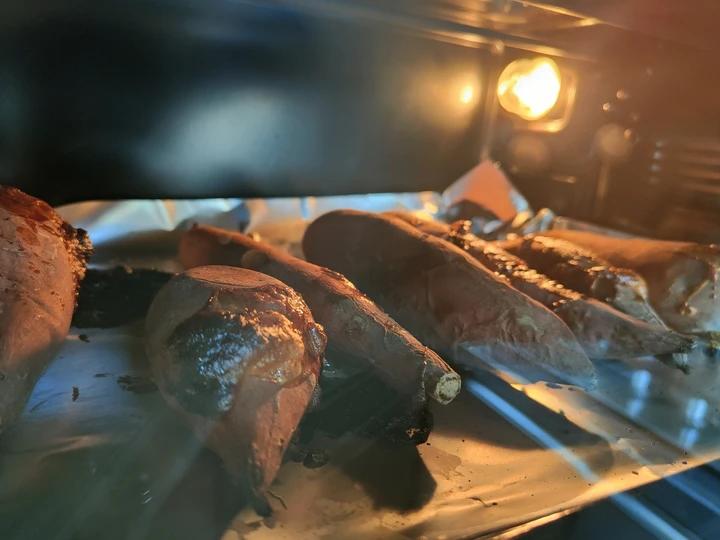 【糯唧唧的烤红薯】糖油四溢皮肉分离外糯里嫩吸溜着吃！