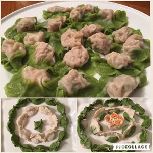 蔬菜水果奶香皮三鲜&猪肉&牛肉菜饺的做法 步骤15