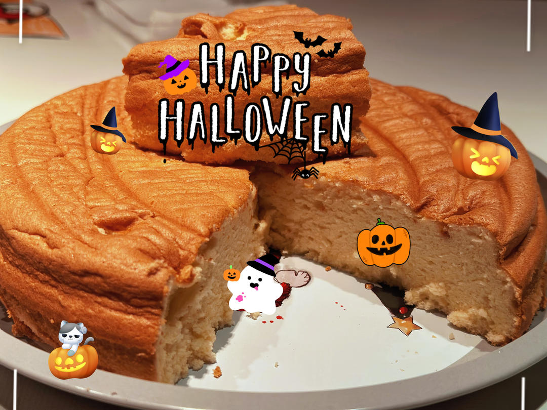 6寸原味戚风蛋糕