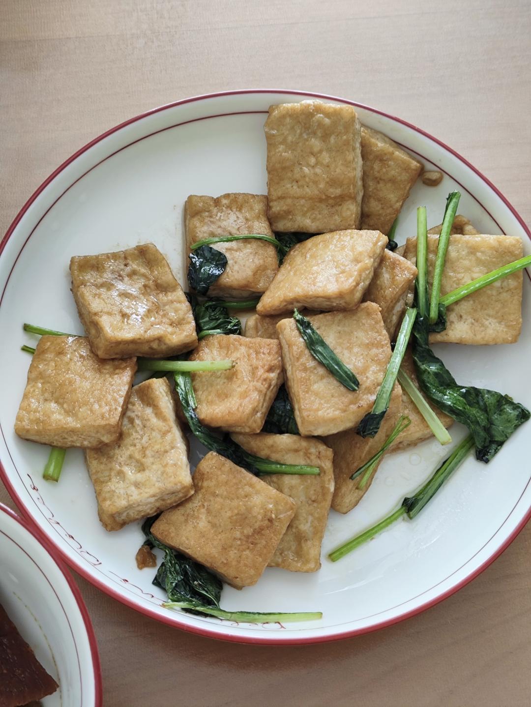 油菜烧豆腐