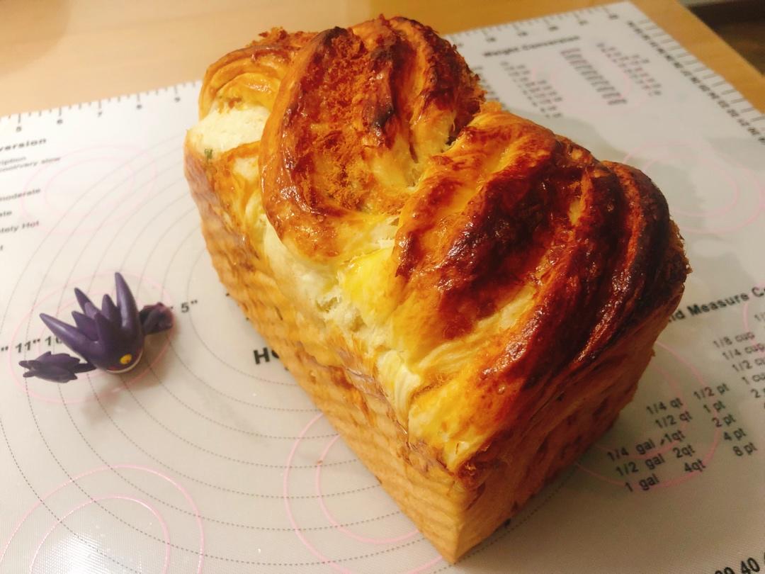 香葱肉松手撕吐司