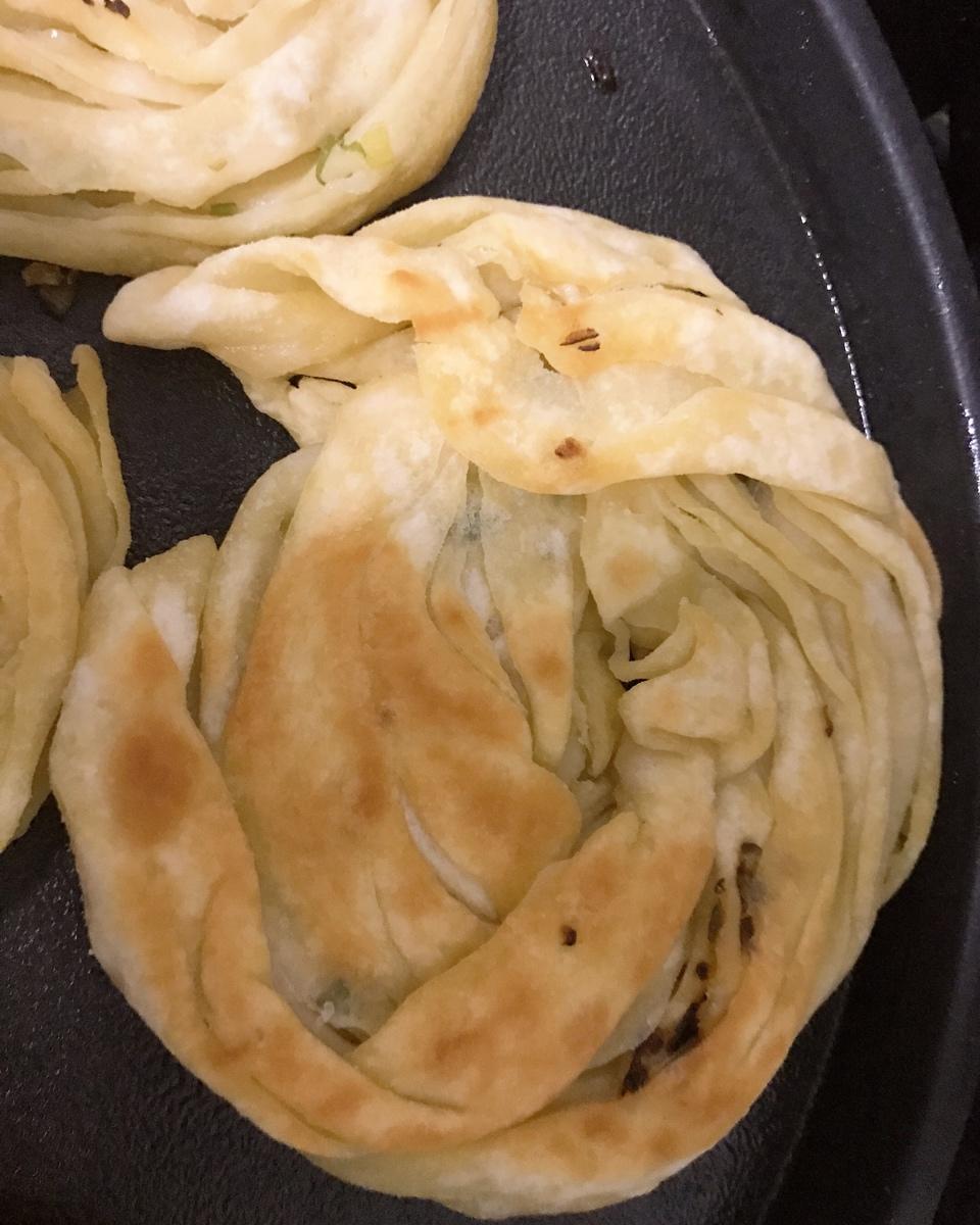 葱花手抓饼