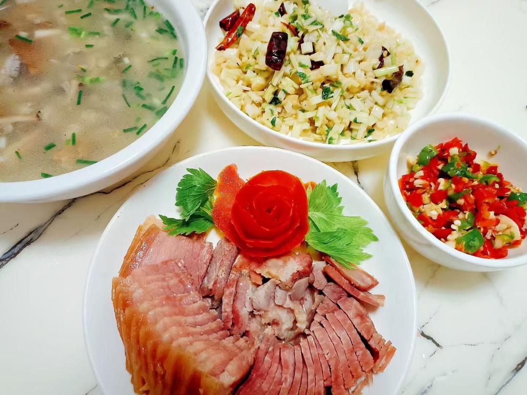 火腿摆盘
