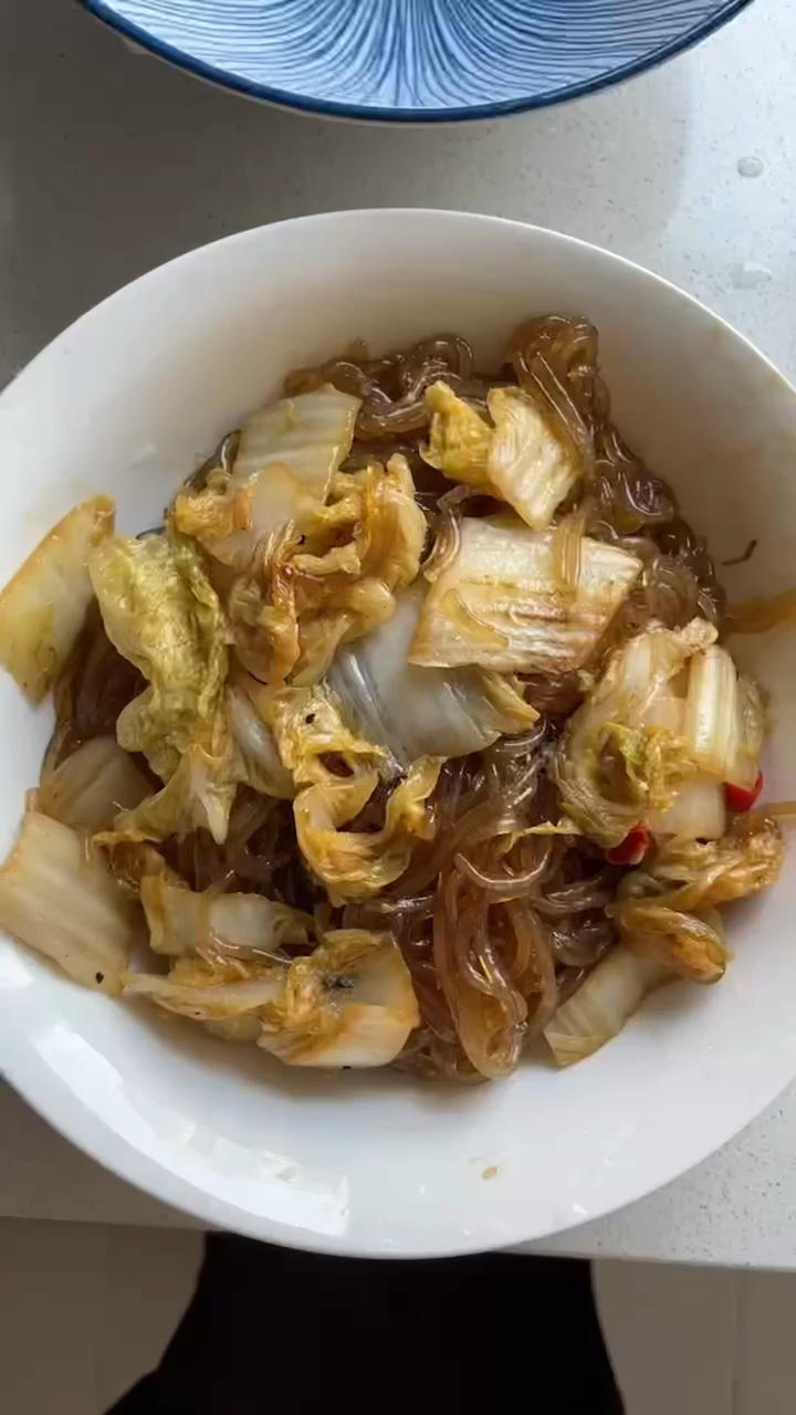 白菜炒粉条🧐原本不屑一顾，结果超级下饭