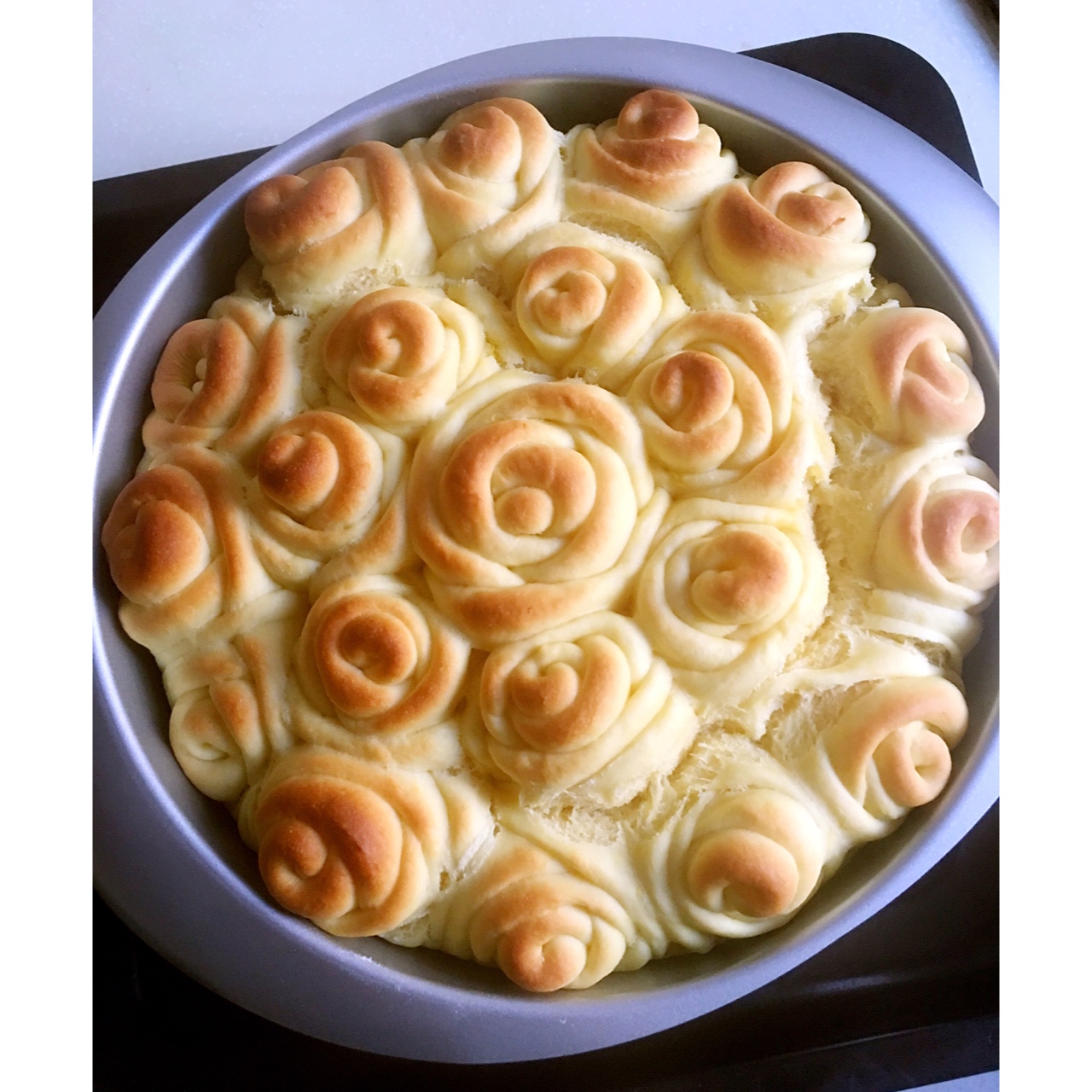 南瓜玫瑰挤挤面包