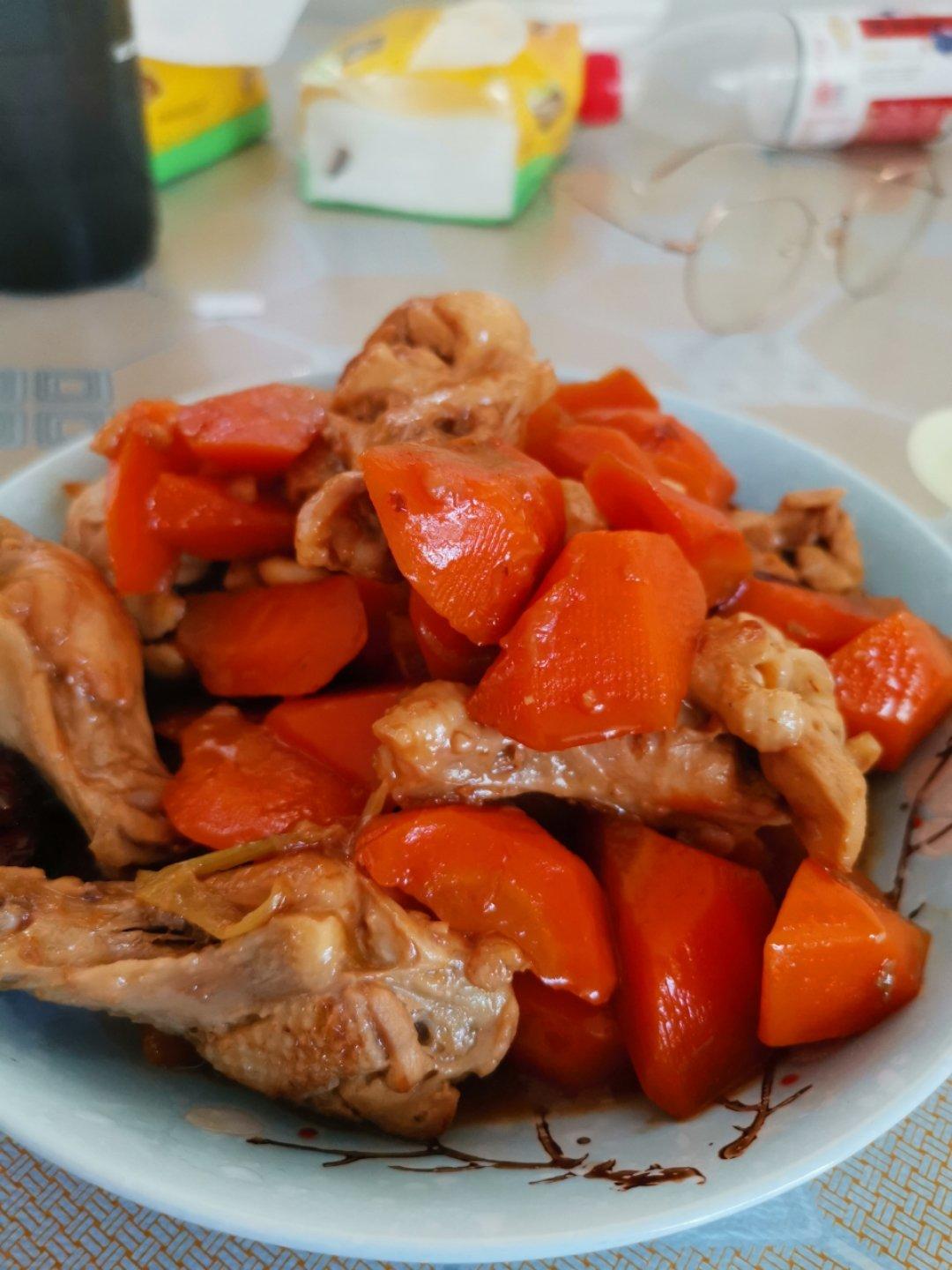 土豆胡萝卜烧鸡腿