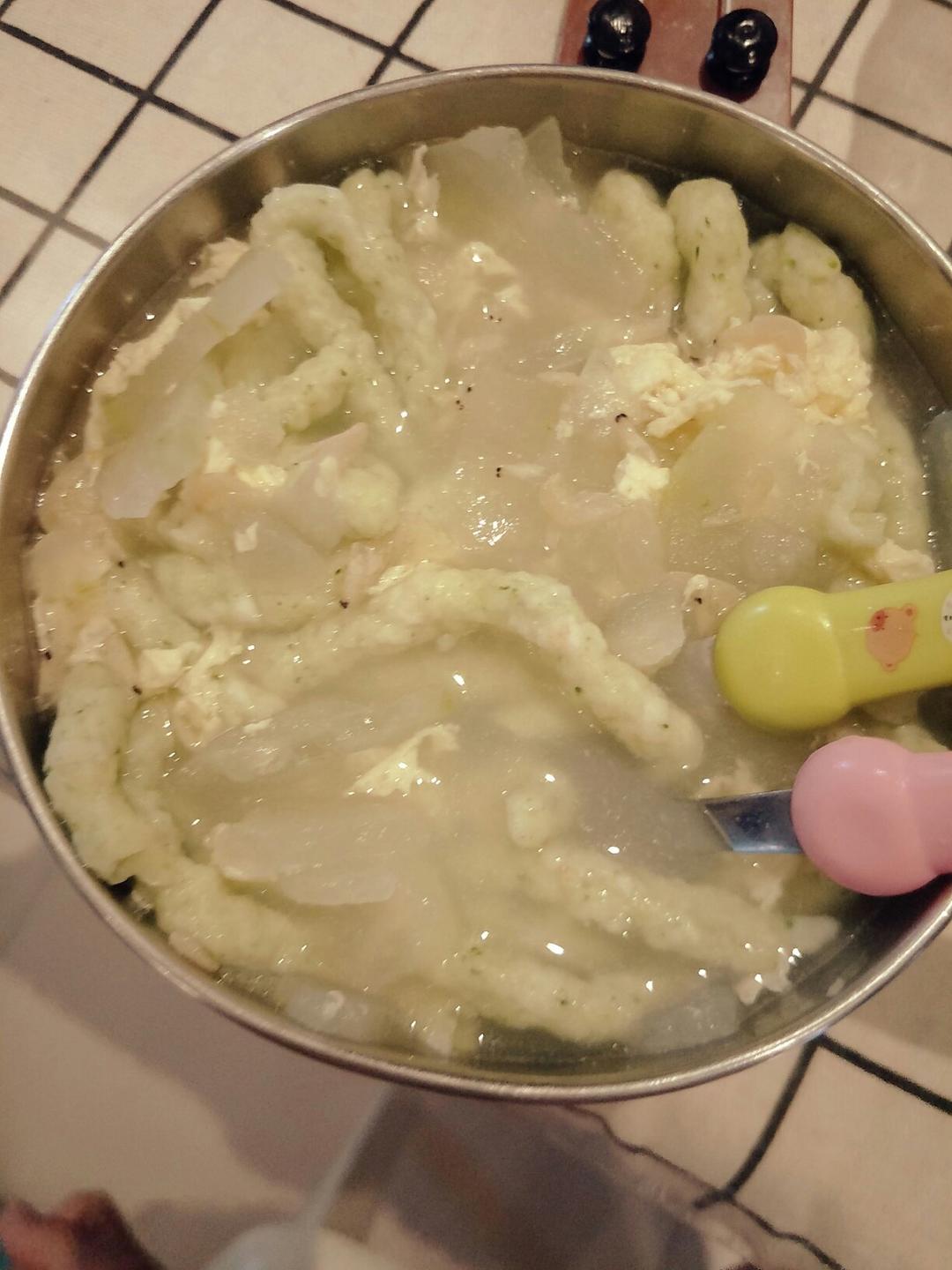 西蓝花鲜虾面线