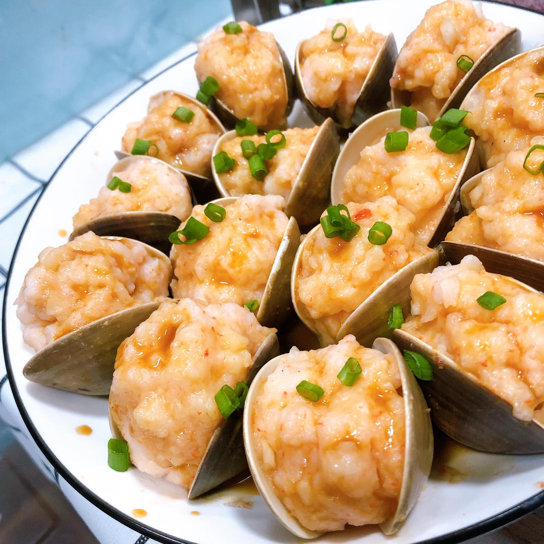 蛤蜊酿虾滑