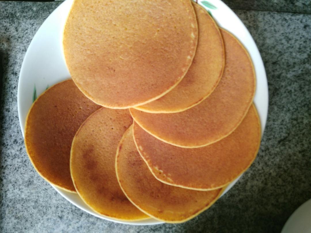鸡蛋玉米饼（附松饼煎圆的方法）
