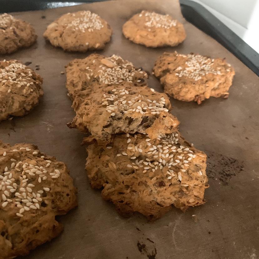 健康燕麦香蕉无花果软曲奇