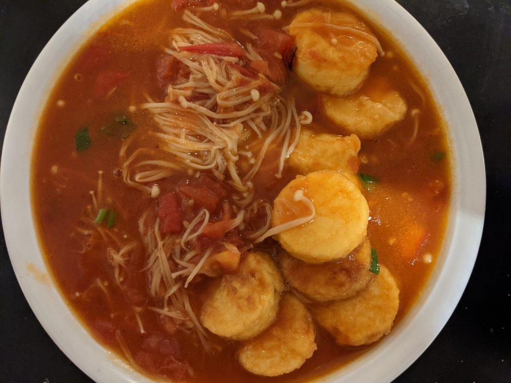 金针菇烧日本豆腐